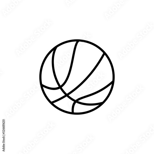 Basketball icon vector for web and mobile app. Basketball ball sign and symbol