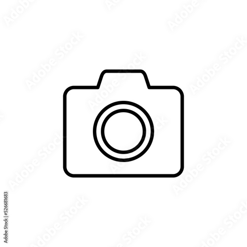 Camera icon vector for web and mobile app. photo camera sign and symbol. photography icon.