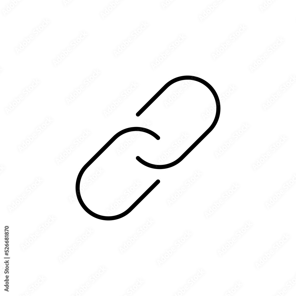 Obraz premium Link icon for web and mobile app. Hyperlink chain sign and symbol