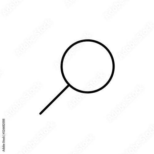 Search icon for web and mobile app. search magnifying glass sign and symbol