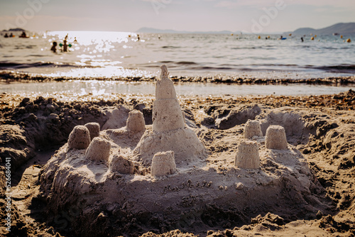 château de sable à Hyères photo