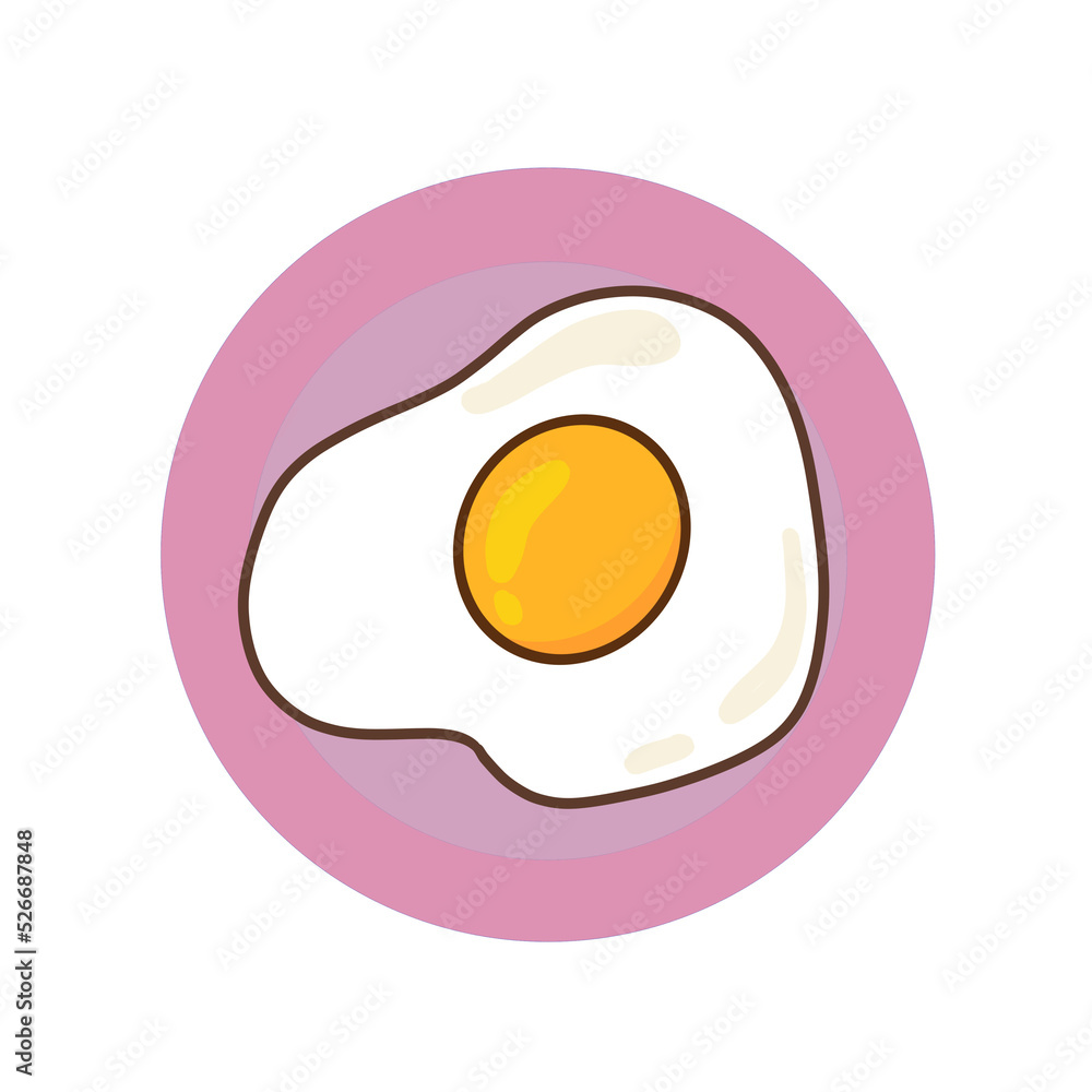 fried egg isolated on white background fried egg isolated on white background