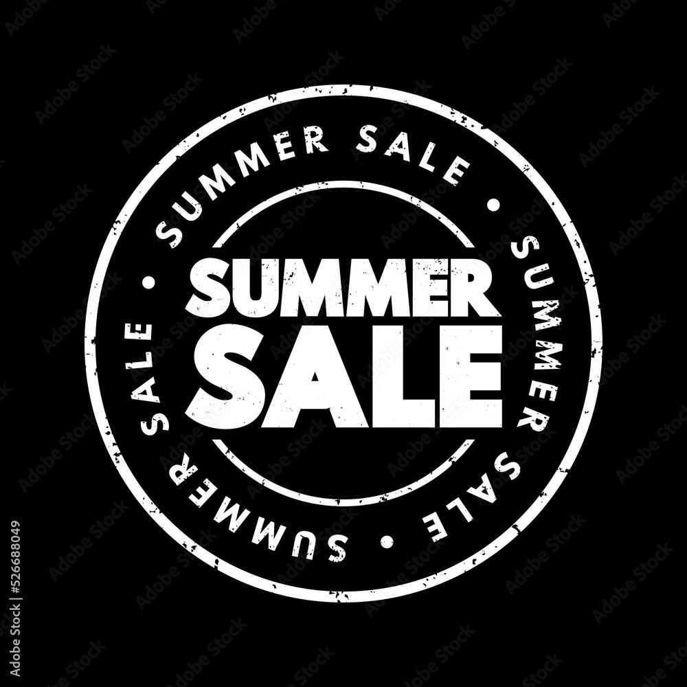 Fototapeta premium Summer Sale text stamp, concept background
