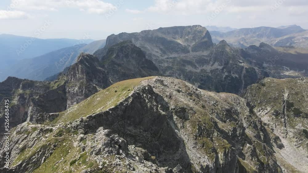 Aerial summer view of Malyovitsa peak, Rila Mountain, Bulgaria Aerial summer view of Malyovitsa peak, Rila Mountain, Bulgaria