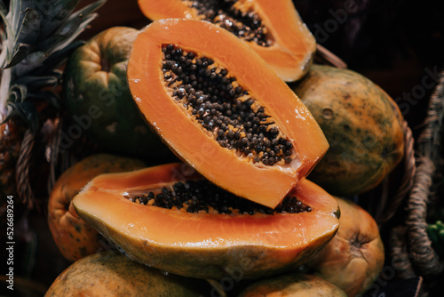 Papaya Closeup 