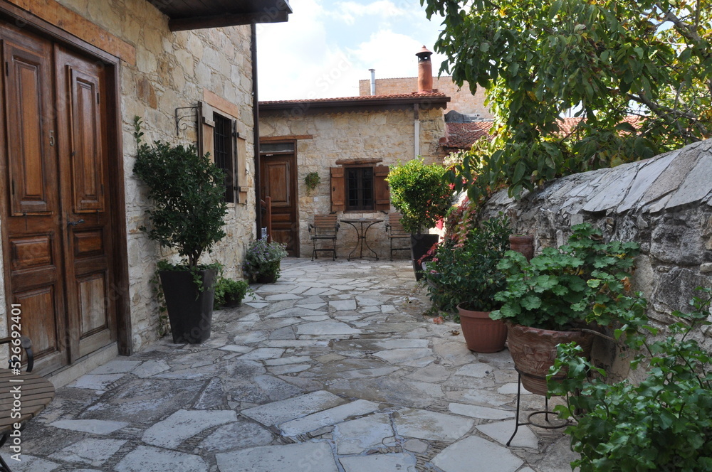 Fototapeta premium The beautiful village of Lofou in the province of Limassol, in Cyprus 