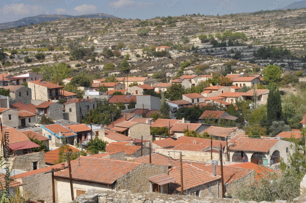 The beautiful village of Lofou in the province of Limassol, in Cyprus
