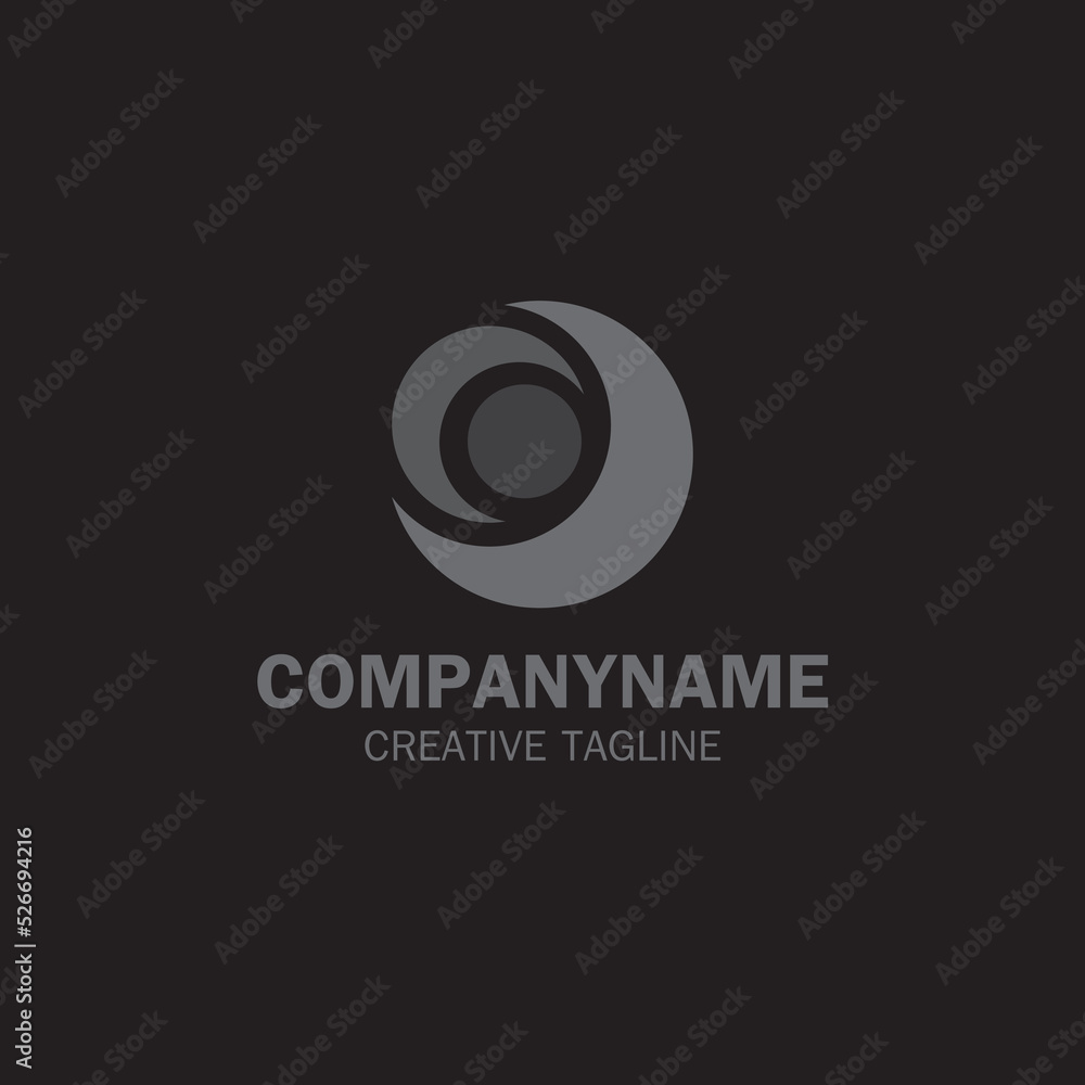 robot eye logo design, perfect logo for technology industry company
