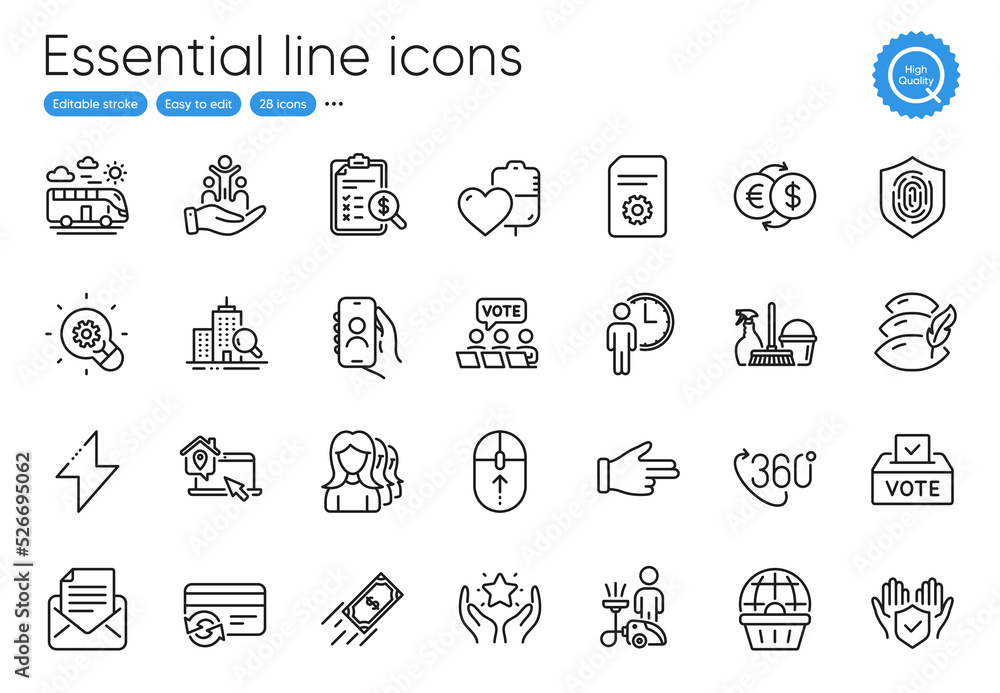 Ranking, Fingerprint and Mail correspondence line icons. Collection of Fast payment, Accounting report, Cleaning icons. Women headhunting, Inclusion, File settings web elements. Vector Ranking, Fingerprint and Mail correspondence line icons. Collection of Fast payment, Accounting report, Cleaning icons. Women headhunting, Inclusion, File settings web elements. Vector