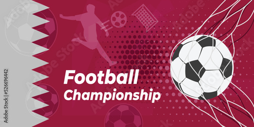Soccer match layout design , football , background vector Illustration.
