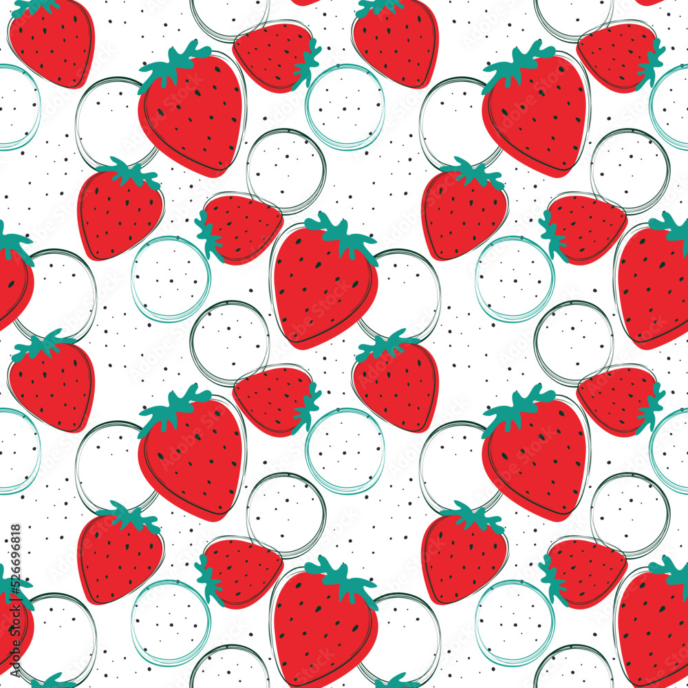 seamless pattern with strawberries seamless pattern with strawberries