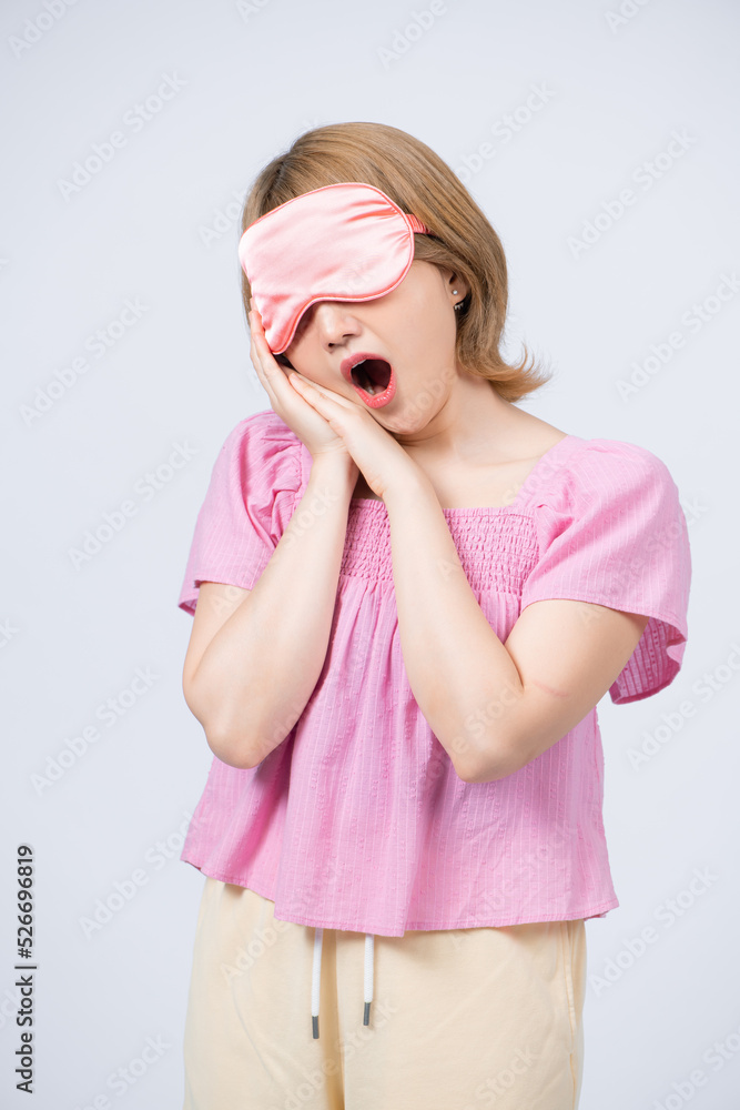 Sleepy beauty woman resting on hand. Sleepy beauty woman resting on hand.