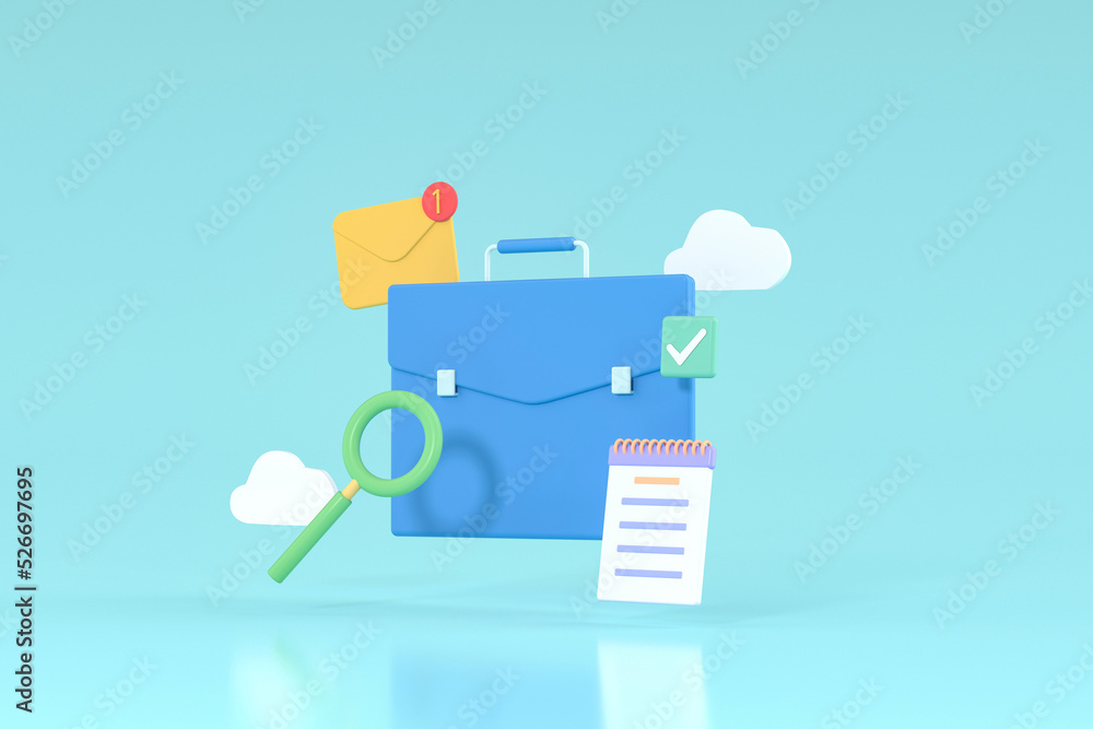 3D rendering business concept picture 3D rendering business concept picture