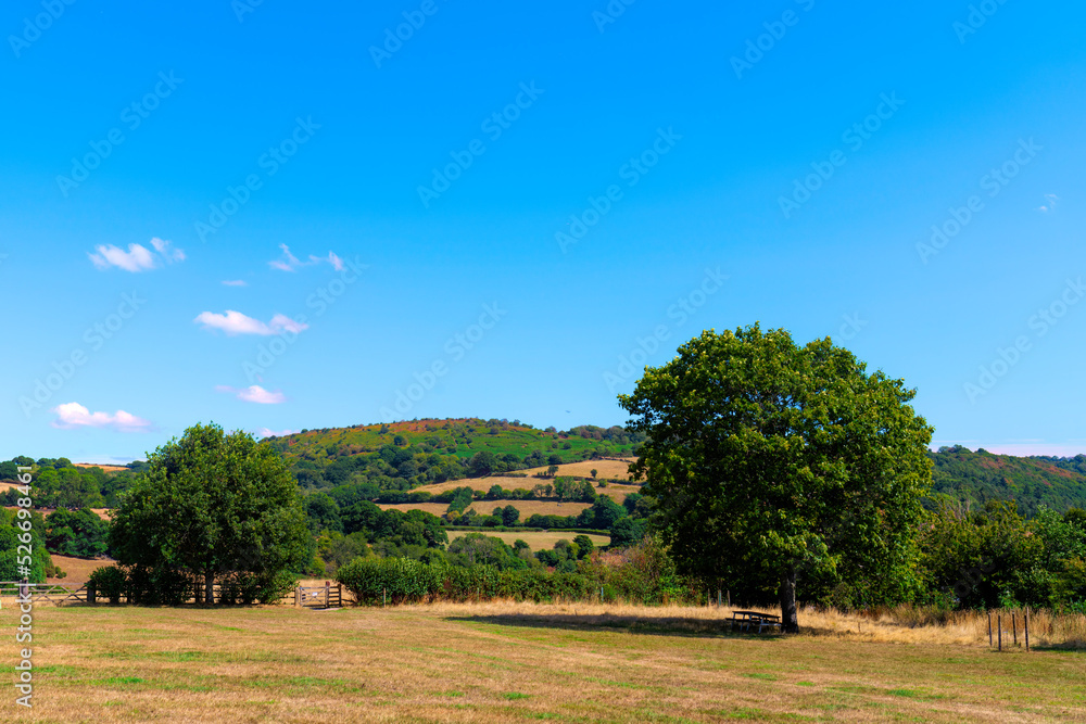 Fototapeta premium Moretonhampstead Devon view from town to beautiful countryside in Dartmoor National Park England UK