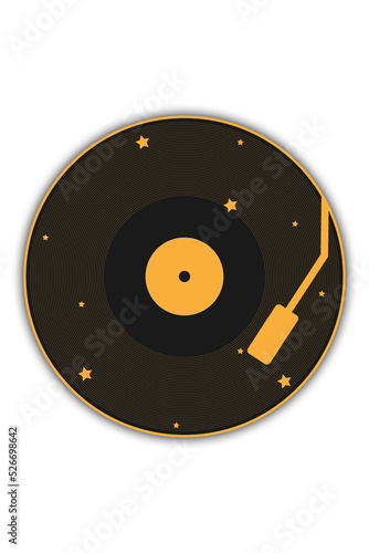 Retro Vinyl Record Tshirt Printing Music  photo