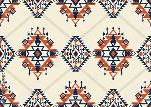 Ethnic boho seamless pattern. Traditional ornament. Tribal pattern. Folk motif. Can be used for wallpaper, textile, invitation card, wrapping, web page background.