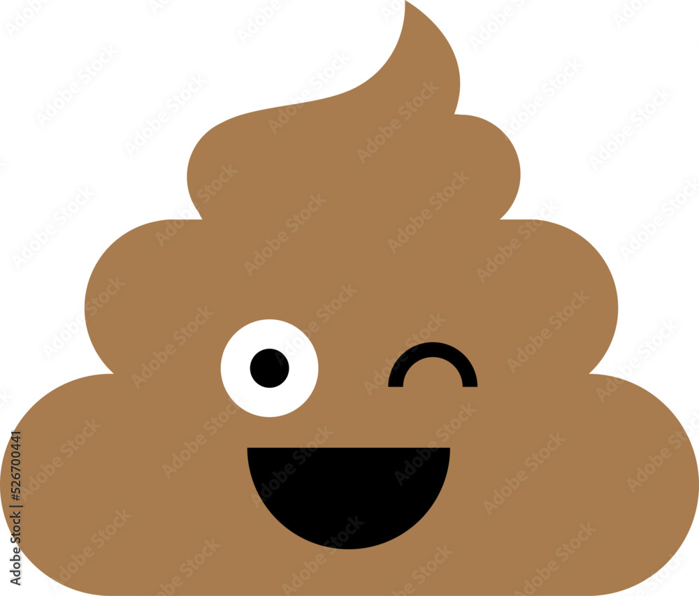 symbol cute poop flat design, emoticons, icon, symbol symbol cute poop flat design, emoticons, icon, symbol