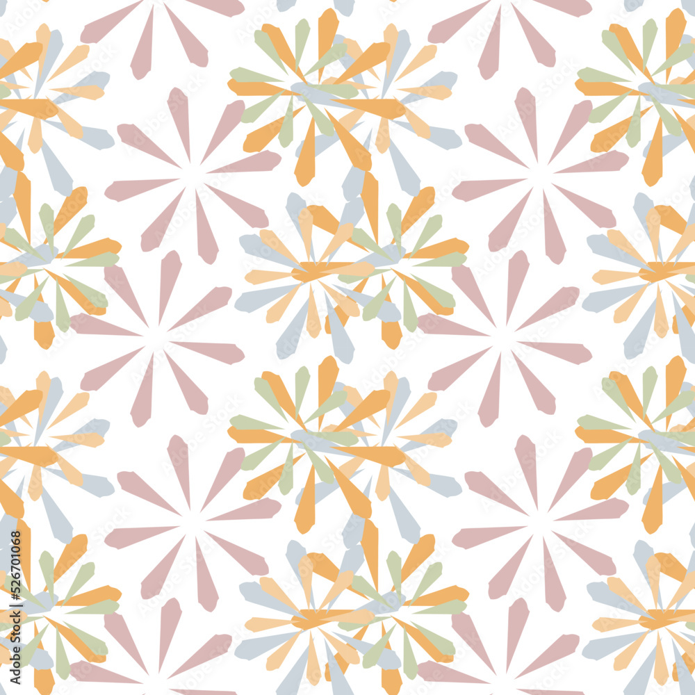 Abstract seamless pattern with mandala flower. Mosaic, tile. Floral background. Abstract seamless pattern with mandala flower. Mosaic, tile. Floral background.
