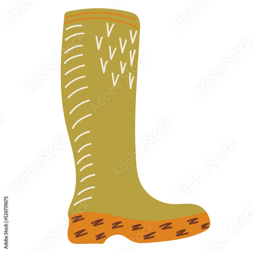 boots, in doodle style, vector