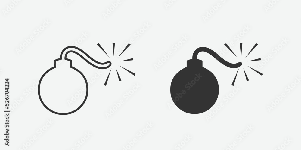 Bomb icon, vector illustration. Flat design style. bomb icon vector illustration isolated on white background, bomb icon Eps10. bomb icons graphic design vector symbols. Bomb icon, vector illustration. Flat design style. bomb icon vector illustration isolated on white background, bomb icon Eps10. bomb icons graphic design vector symbols.