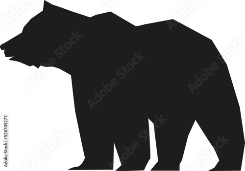 silhouette of a bear