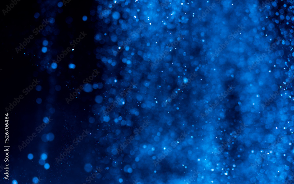 Obraz premium Abstract Blue bokeh defocus glitter blur background.