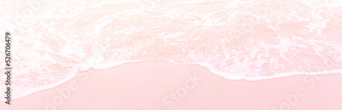 Photography Pink Sea with Beach summer in tropical island.