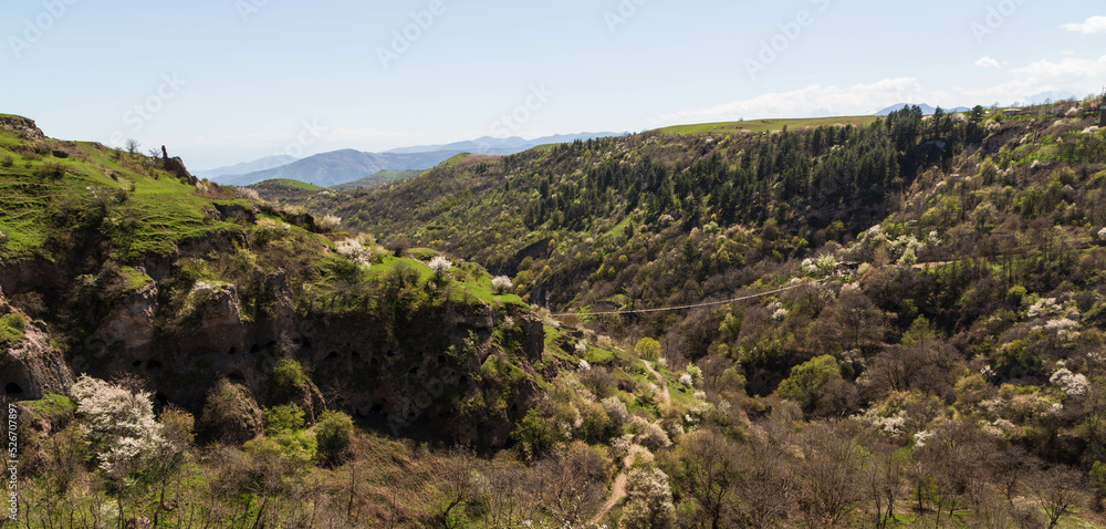 Khndzoresk cave settlement (13th-century, used to be inhabited till the 1950s), Syunik region, Armenia Khndzoresk cave settlement (13th-century, used to be inhabited till the 1950s), Syunik region, Armenia