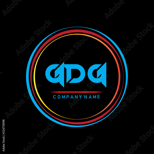 G D G,GDG Logo Design,GDG Letter Logo Design On Black Background,Three Letter Logo Design,GDG Letter Logo Design With Circle Shape,Simple Letter Logo Design photo