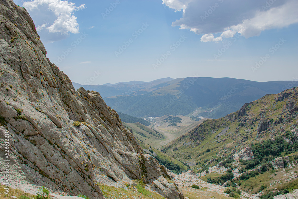 Naklejka premium landscape in the top of mountains