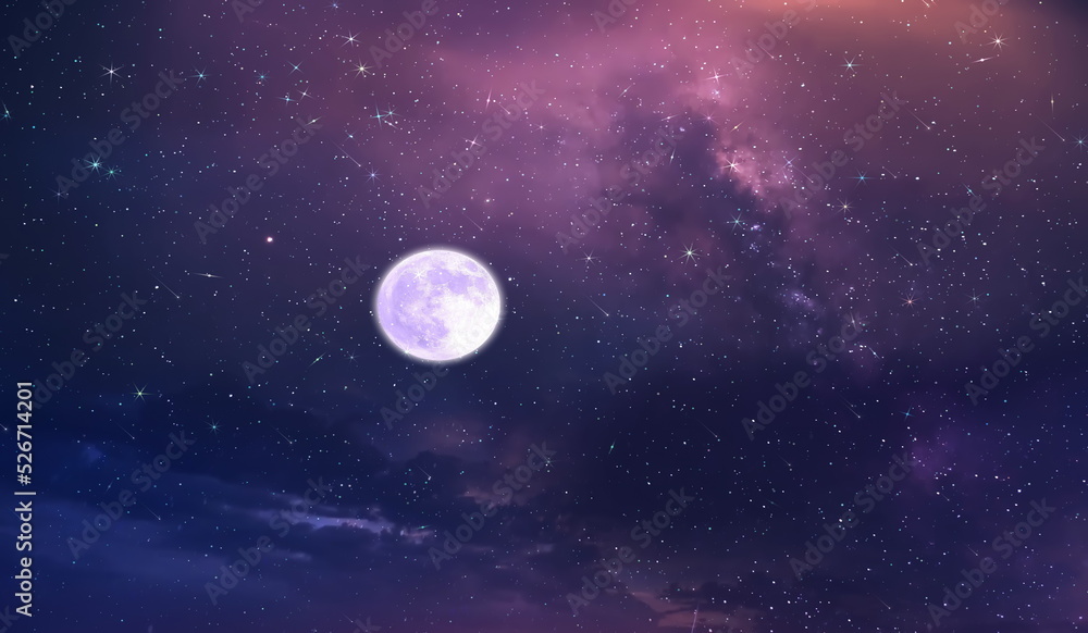 purple blue starry sky nebula comet meteor stars fall shower lilac pink reflection on sea with planet flares universe nebula telescope purple blue starry sky nebula comet meteor stars fall shower lilac pink reflection on sea with planet flares universe nebula telescope