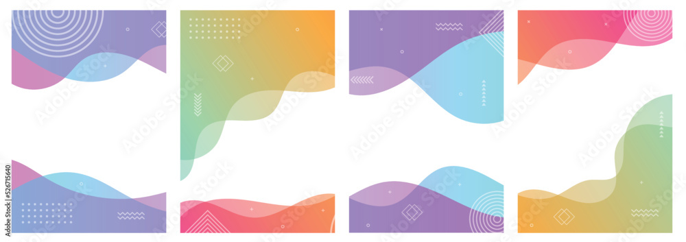 Abstract modern gradient flowing geometric pattern background texture for poster cover design, template, brochure, card, flyer etc.