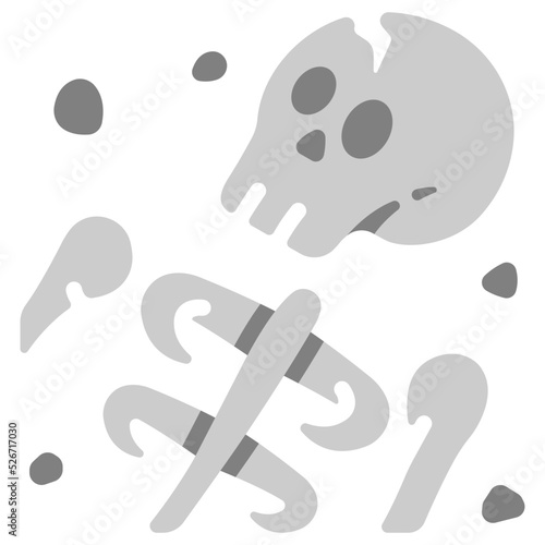 Archeology skeleton fossil