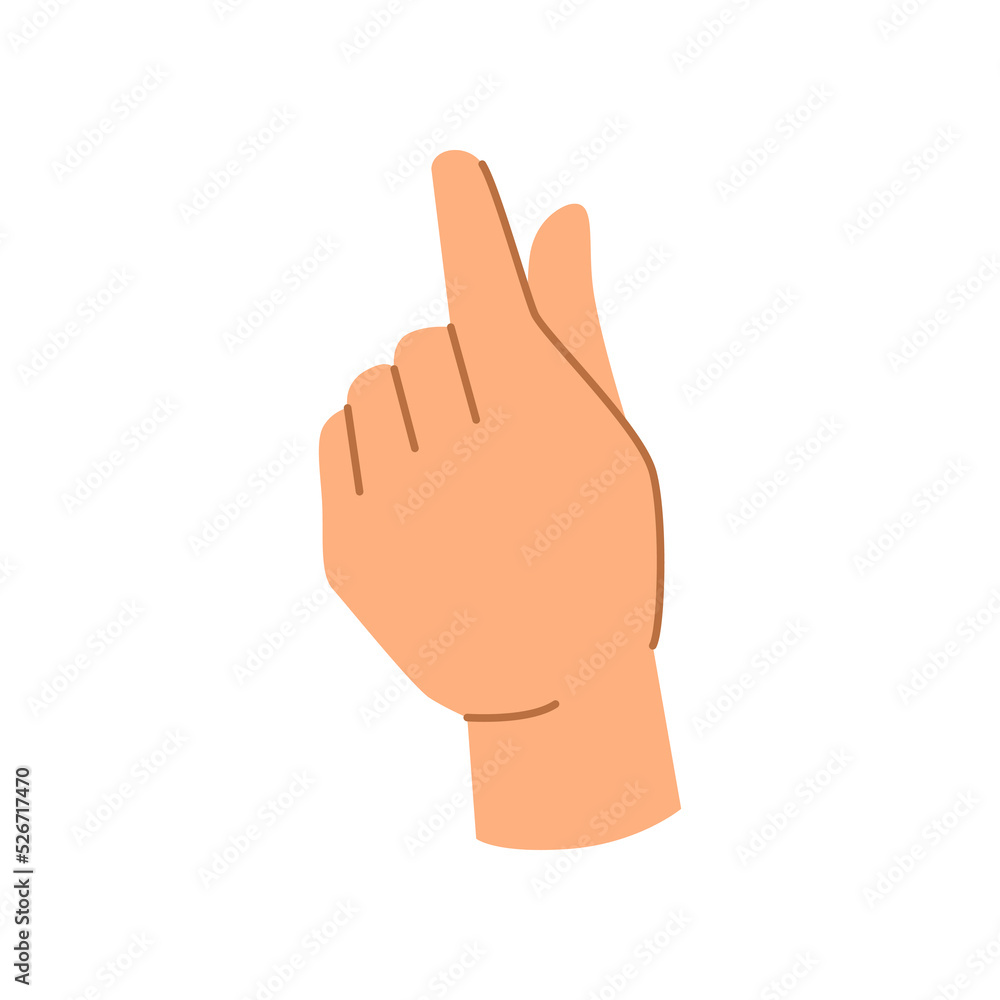 Hand gesture counting money, isolated thumb and index finger movement