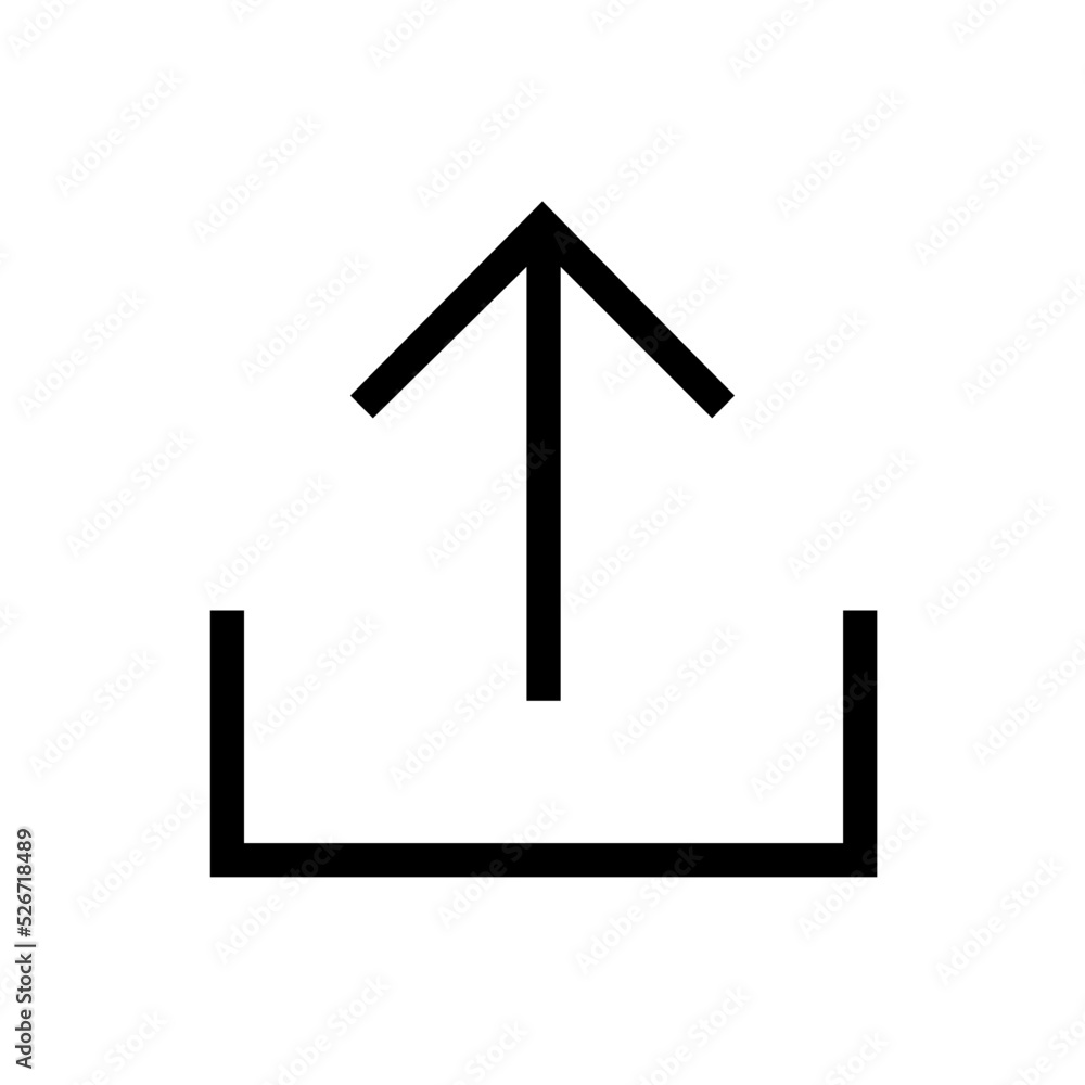 upload line icon