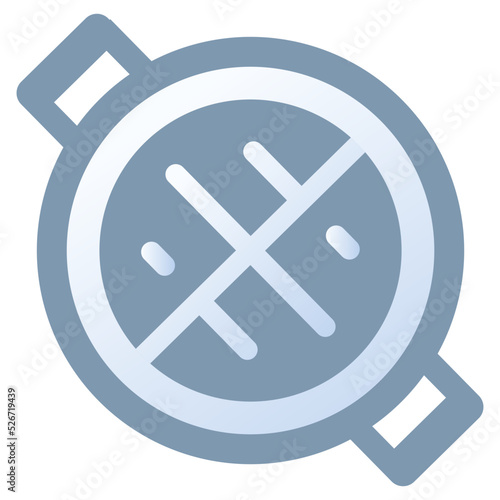 barbecue pan icon