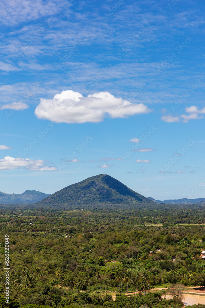 mountains and jungles in Sri Lanka, landscape
