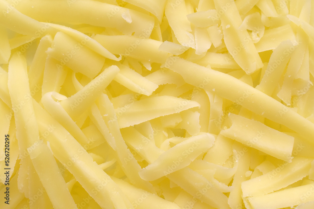 Grated cheese texture background. Grated cheese texture background.