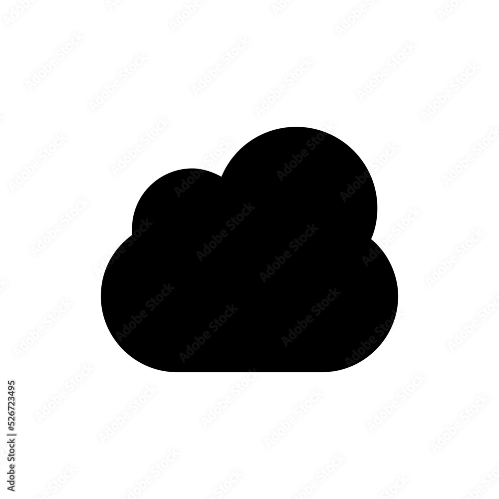 cloud glyph icon cloud glyph icon