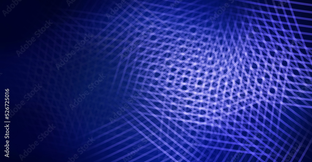 Abstract digital background with weave line art, stream visualization. High speed technology, panorama background concept
