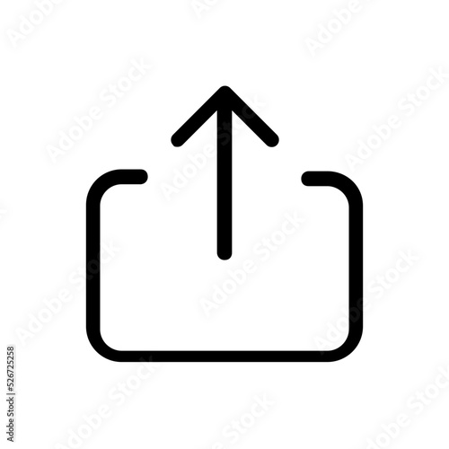 upload line icon