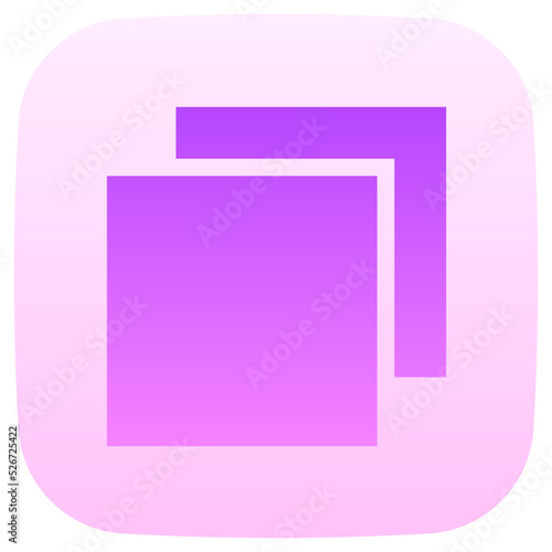 restore down flat gradient icon