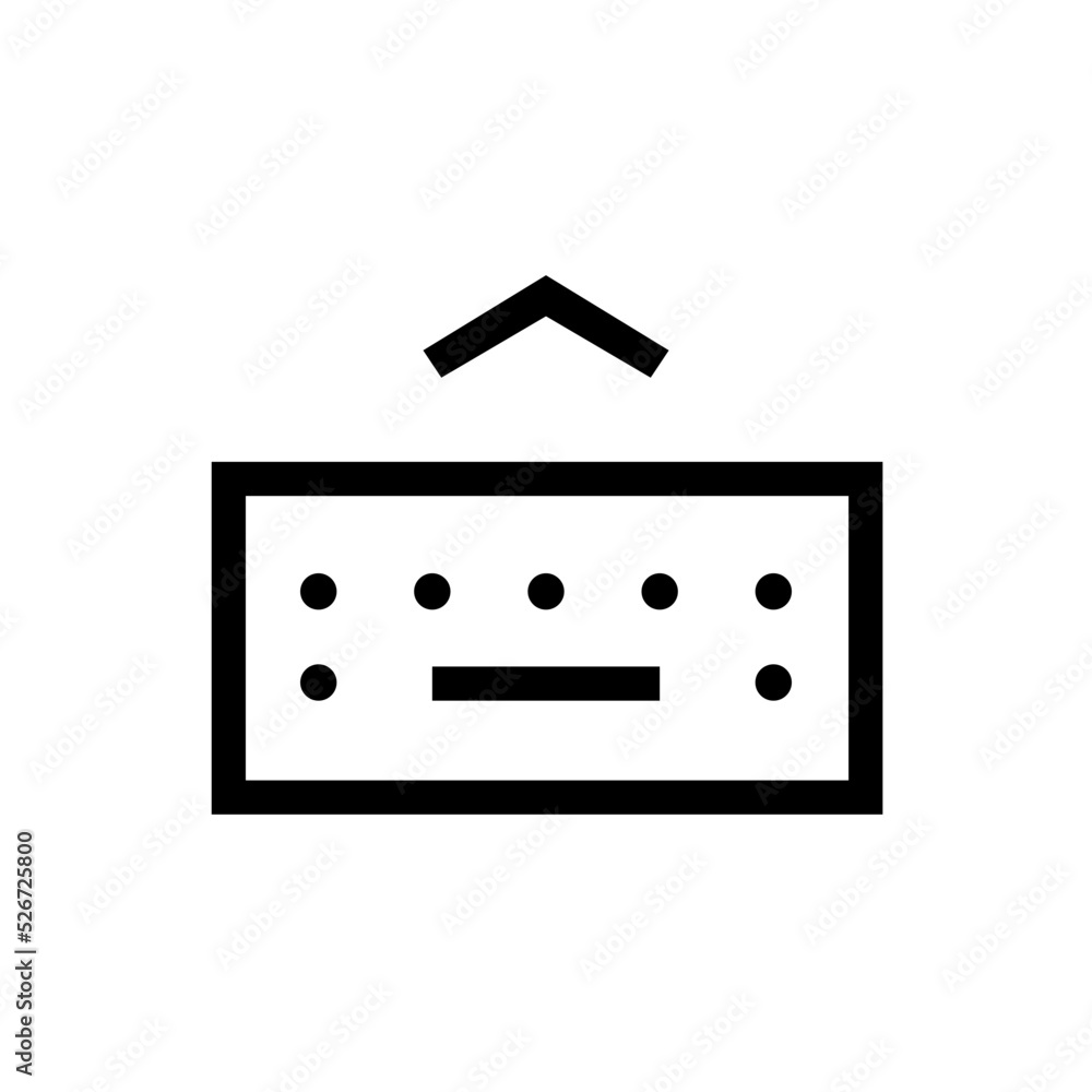 Obraz premium keyboard line icon