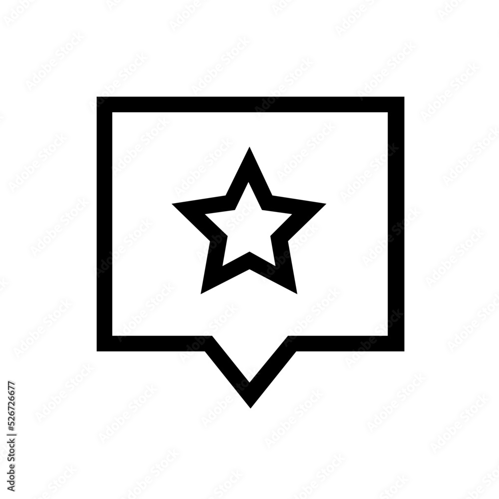 starred message line icon starred message line icon