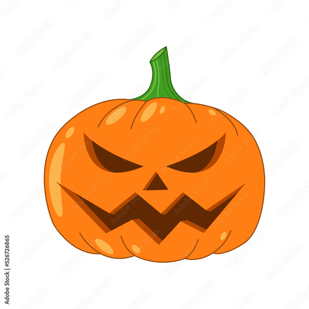 Fototapeta premium Pumpkin halloween vector illustration.