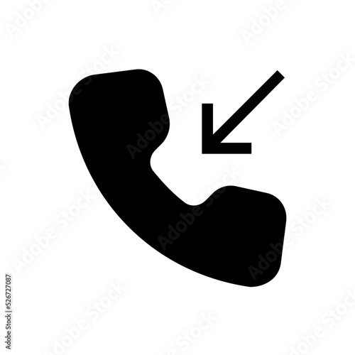 incoming call glyph icon