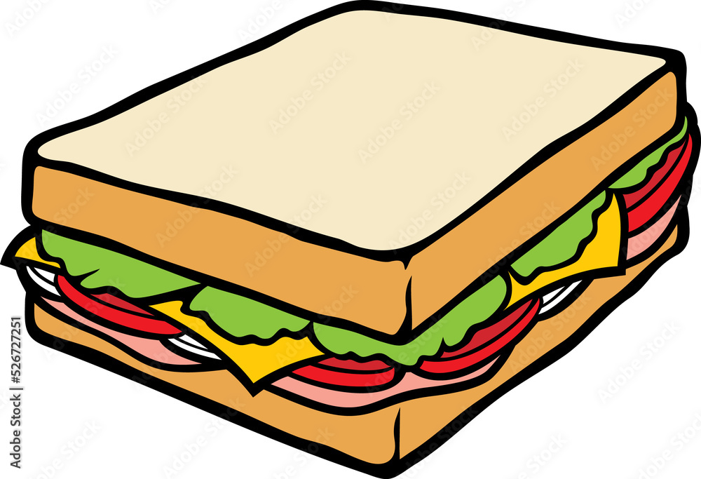 Sandwich png illustration Stock Illustration Adobe Stock