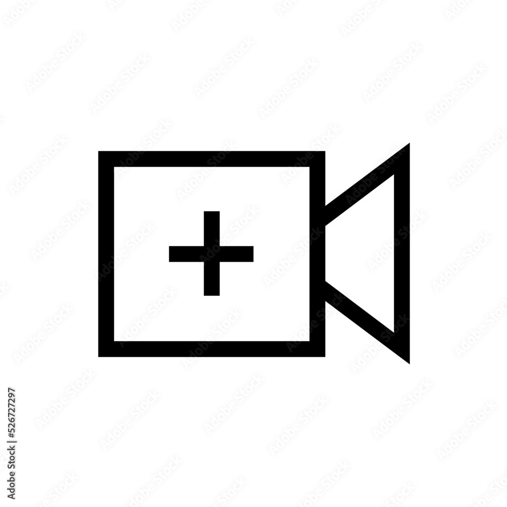 Obraz premium video line icon