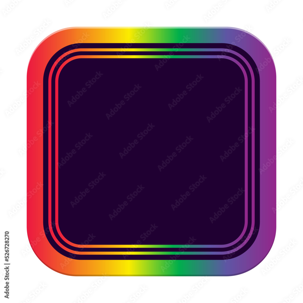 rainbow lgbt square frame rainbow lgbt square frame