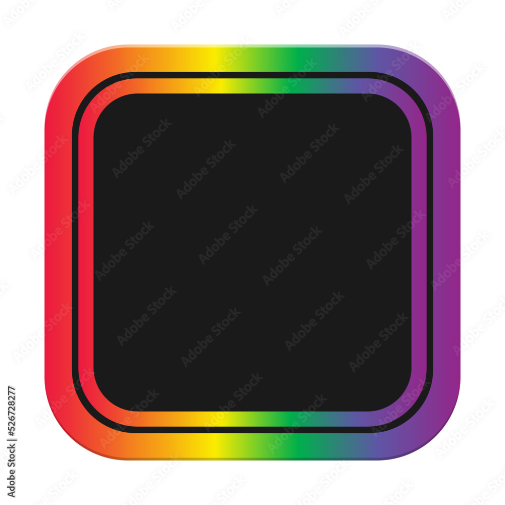 rainbow lgbt square frame rainbow lgbt square frame
